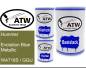 Preview: Hummer, Evolution Blue Metallic, WA718S / GGU: 500ml Lackdose + 500ml Klarlack + 250ml Härter - Set, von ATW Autoteile West.
